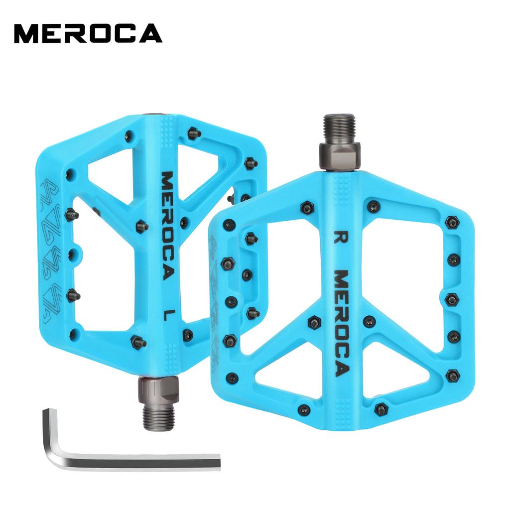 Nylon Bicycle Pedals Red Purple Orange Bianchi Pink Green 14mm Ultralight Bearing Wide Pedal for XC Bmx Pedal Board removal tool