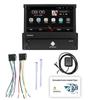 9701 7-palcový kapacitný teleskopický displej Android systém GPS navigácia do auta Inteligentné Bluetooth rádio MP5 prehrávač do auta