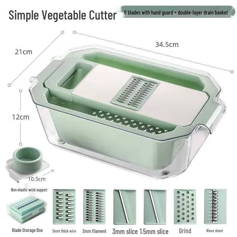 JingJingRS Multifunction Stainless Steel Vegetable Slicer