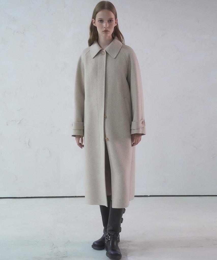Avandress Hidden Handmade Wool Coat Oatmeal