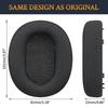 SOULWIT Replacement Ear Pads and Cushions for Sony Inzone H5 (WH-G500), Noise-Isolating Foam Earmuffs with Durable Mesh Fabric Ear Cups - Black