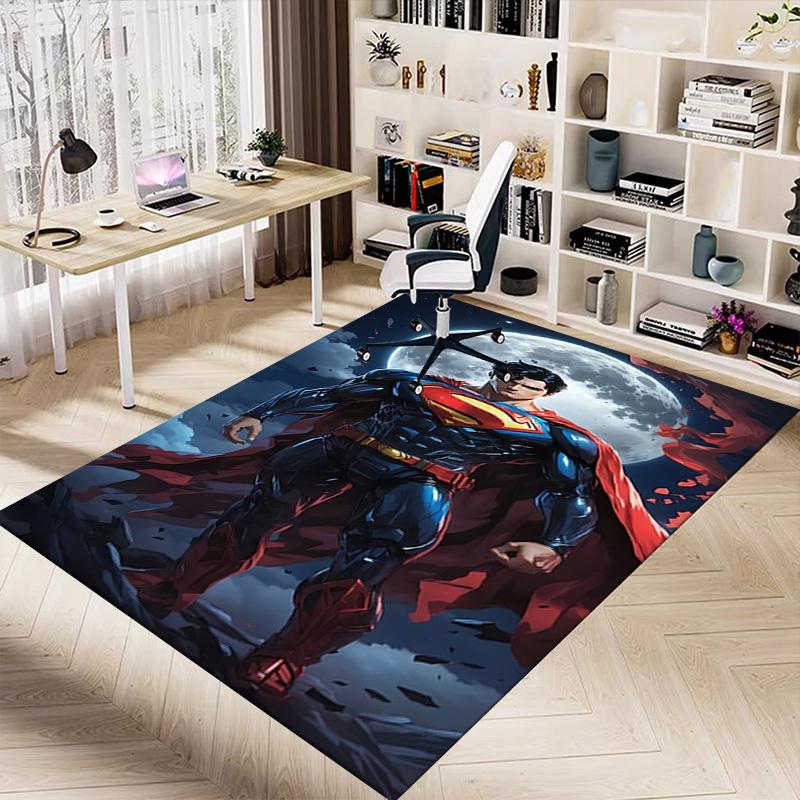 1pc Superman full moon Carpet, for Home & Office Decor, Desk Chair Carpet, Festive GiftL1404