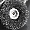 Stainless Steel Wire Brush with Long Handles Kitchen Replacement Steel Wool Wire Ball Dishwashing Brush Sink Countertop Cleaning