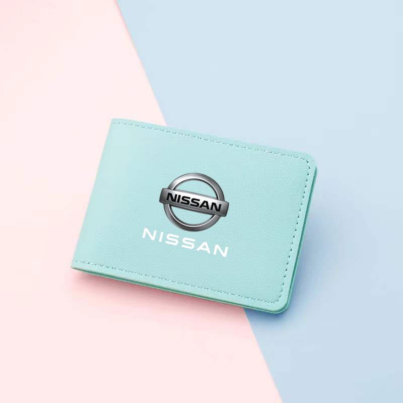 PU Leather Car Driving Documents Case Credit Card Holder for Nissan J10 X-Trail Qashqai Juke Leaf Micra NOTE Patrol Pulsar NISMOZ