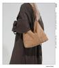 2026 Women's Niche Rivet Shoulder Tote - Large Capacity European & American Style Underarm Bag