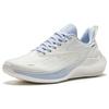 New Anta New Stinger Anti Slip Wear Resistant Low Top Sprint Running Shoes Women's Ivory White Oxygen Blue 922335580-3