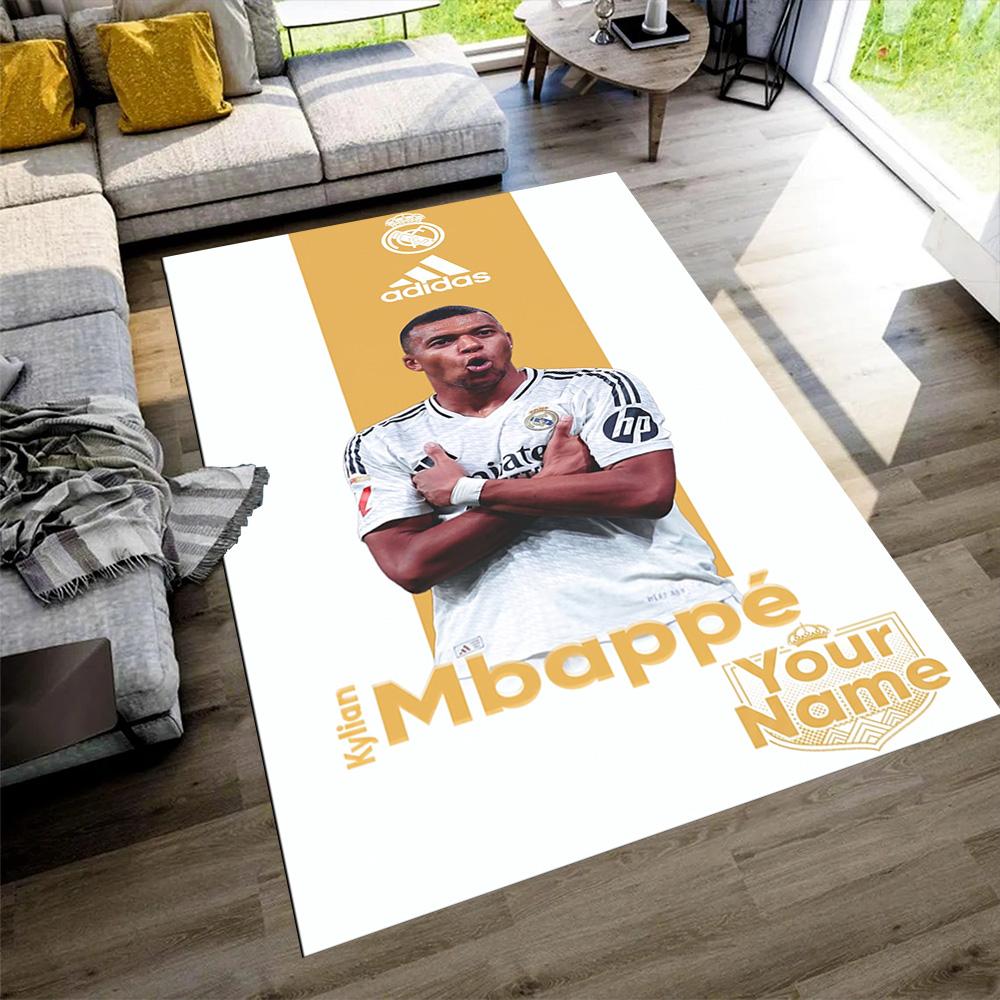 Mbappé Customize Your Name Floor Rug Office Rug Suitable for Game Room Bedrooms Study Room Outdoor Antislip Carpet Decorate Offices