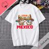 Viva Mexican Shirts Vintage Fashion Mexican Print Tops Mens and Womens 100 Cotton Tshirts Camo Street Fun Clothing