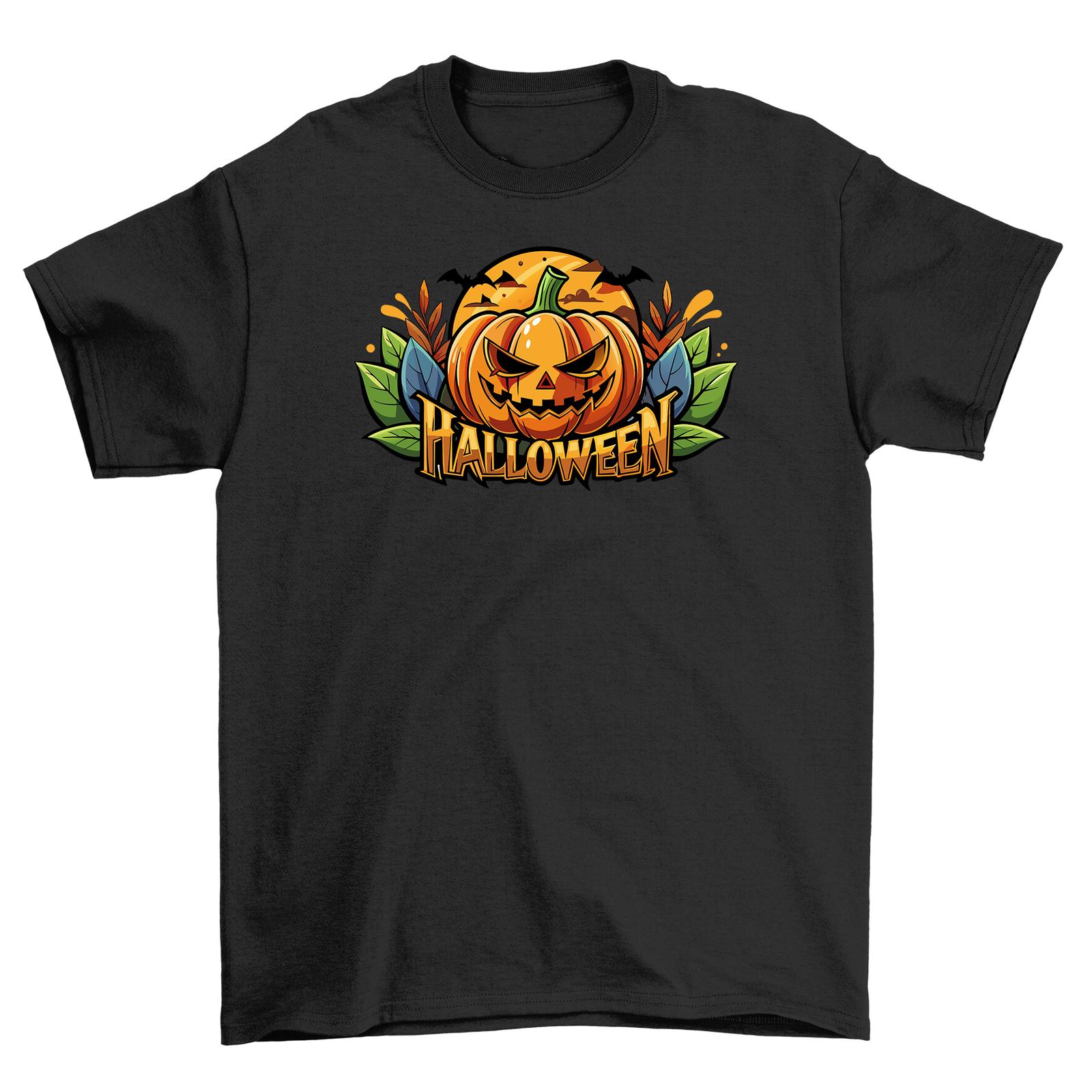 

Halloween_261 T-Shirt Mens Womens Tees Top - Spooktacularly Funny! Unisex Cotton Tee with Pumpkin and XL