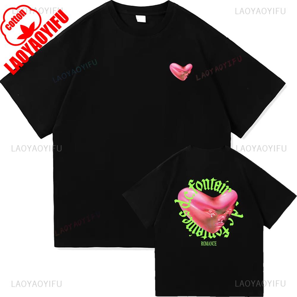 Fontaines D.C.Romance T Shirt In The Modern World Men Clothing Fashion Harajuku T-Shirt Unisex Cotton Streetwear Tees Shirts