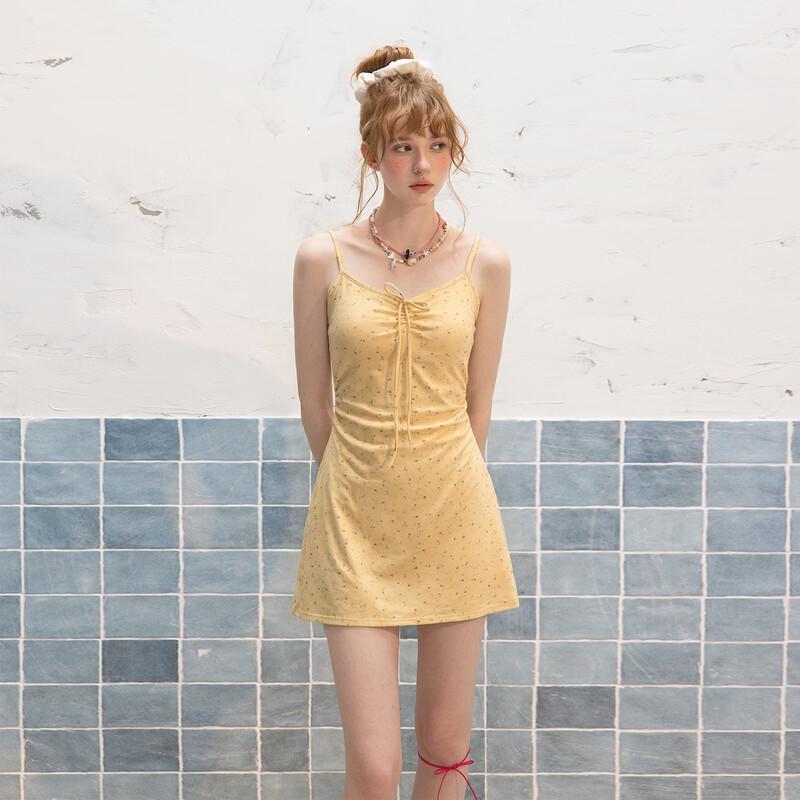 unifree Summer Floral Sleeveless A-Line Mini Dress