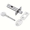 1pc Heavy-Duty Invisible Door Lock with Key - Fireproof Metal Pipe Design, Sturdy Safety Bolt Latch for Office & Manager Doors