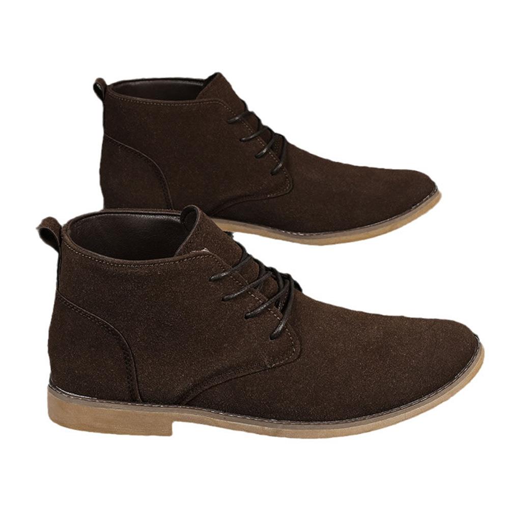 Ankle Boots Men's Leather Boots Low-top Men's Shoes Comfortable and Breathable Pointed Toe European and American Style Short Boots
