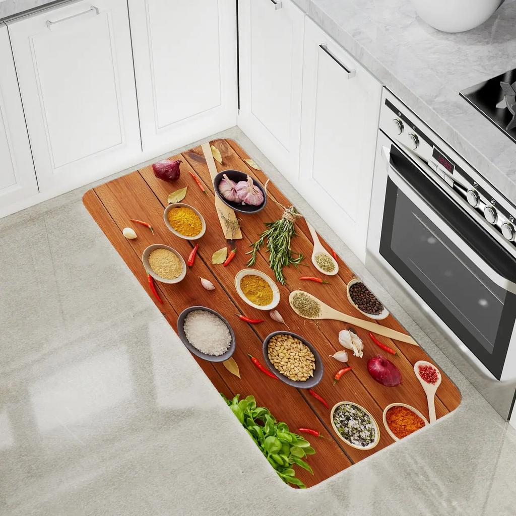 Long kitchen carpet home entrance door mat bedroom living room decoration bedside carpet corridor balcony bathroom non-slip mat
