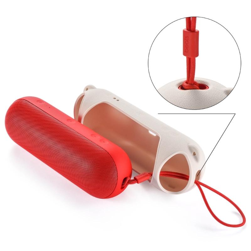 Portable Loudspeaker Silicone Case Protective Cover Skin for Dustproof and Shockproof Sleeve with Strap belt