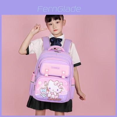 Adorable Oxford Cloth Kids Backpack Large Capacity School Bag For Grades 1-6