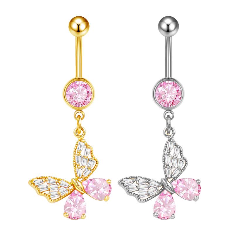 Gaibei Heart & Moon Fashion Navel Ring
