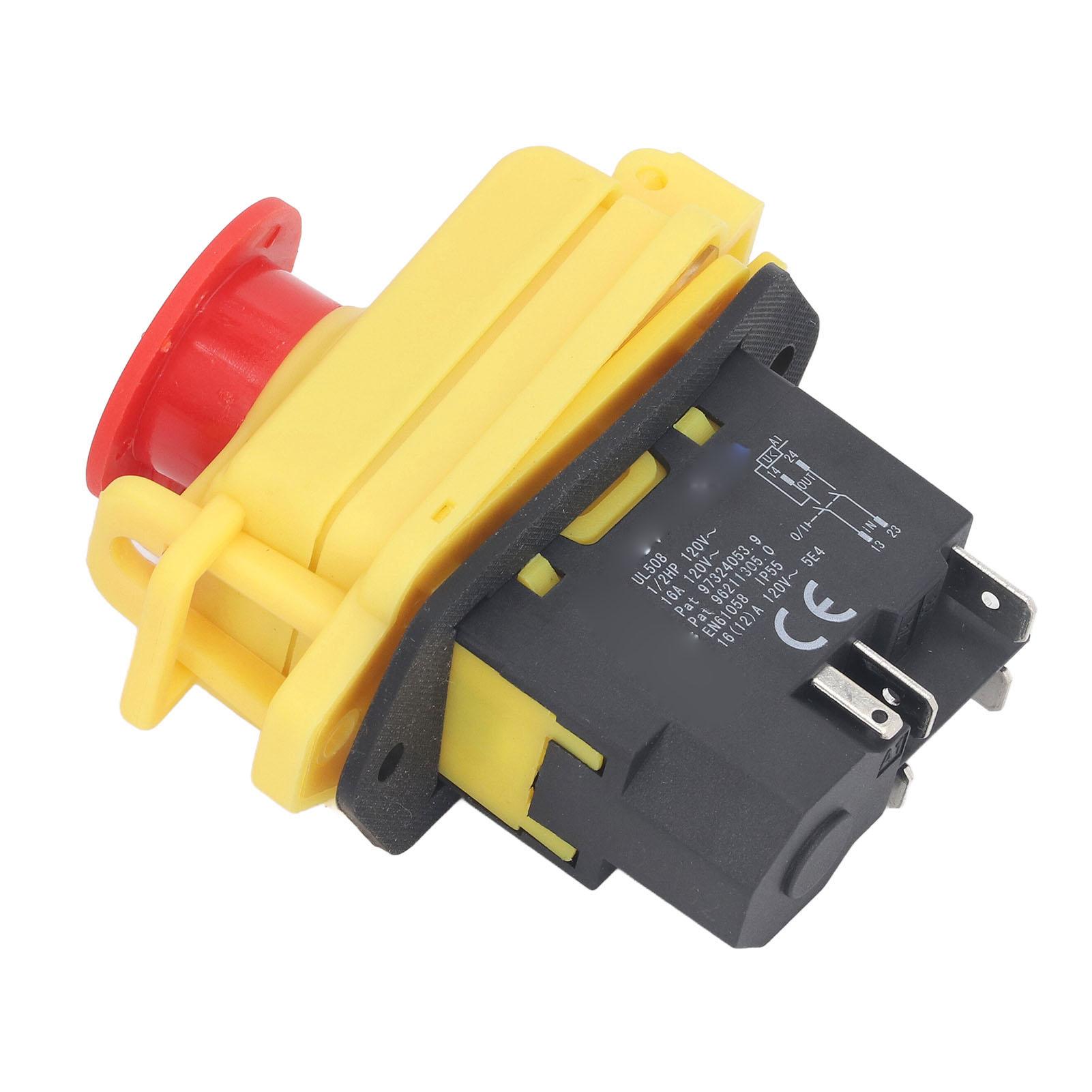 

Електромагнітний вимикач IP55 Водонепроникний 4P Кнопковий вимикач для 0618 CJ18A 7x12 7x14 Міні-токарного верстата