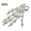 Skeleton Hand Fidget Toy Keychain, with Hanging Chain 3D Printed Ornament, Movable Charm Joint Design Skull Palm Stress Relief for Halloween