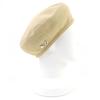 Pristine HERMES Beret Chaine d'Ancre Shell Metal Beige Cotton Women 58 241067N Used