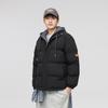 New Winter Cotton Coat for Men and Women, Thickened Couple's Fake Two-piece Cotton Coat, Hooded Warm Bread Coat, Men's Jacket