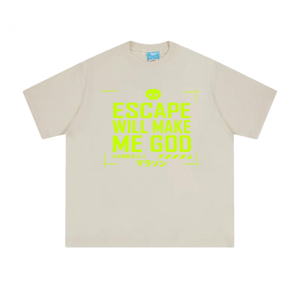 Marathon Escape New Style TShirt Escape Will Make Me God Gamer Tee Retro Futuristic Cyberpunk Shirt 100%cotton Gothic Streetwear