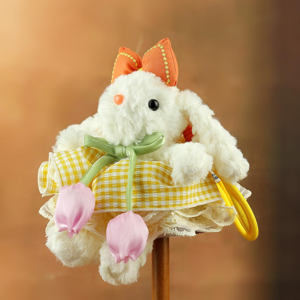 Plush Bunny Keychain With Short Plush Material For Kids And Teens