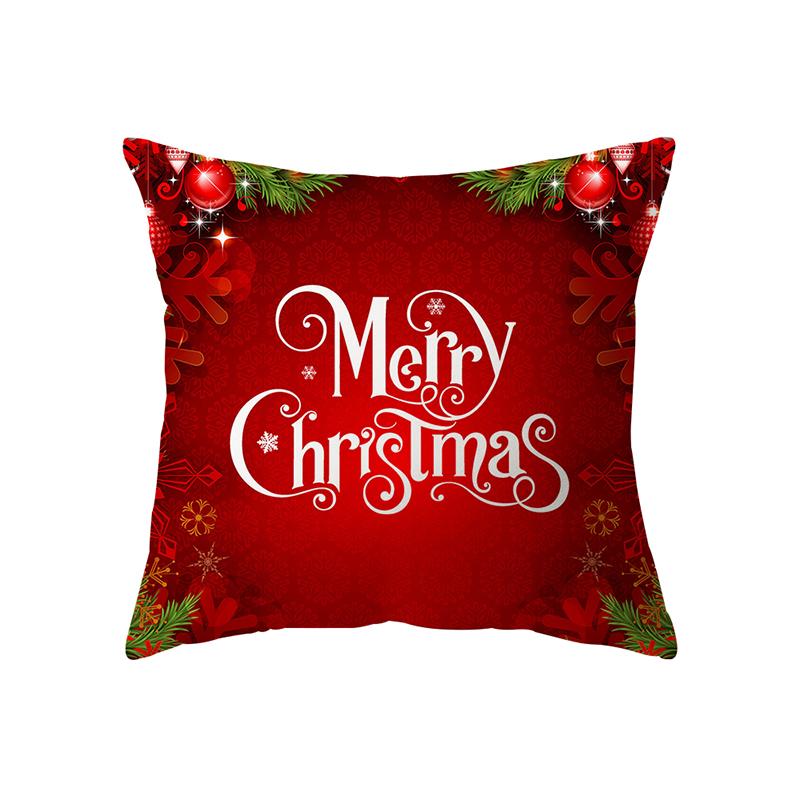 Christmas Tree Christmas Theme Decoration Printing Pattern Cushion Cover Home Living Room Sofa Decoration Pillow Pillow Cover
