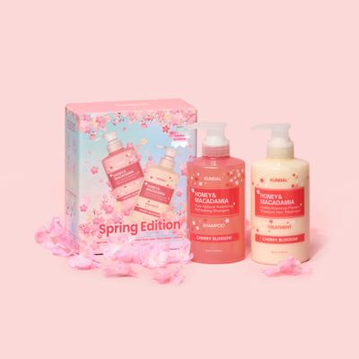 Bahar Sürümü Kiraz Çiçeği Doğal Şampuan 500ml + Protein Bakımı 500ml, İyi Kokulu Kore kozmetiği