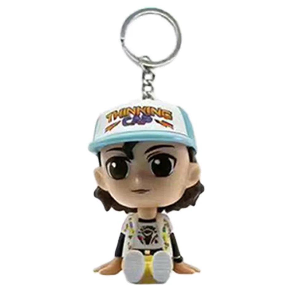 8Pcs Mini Portable Keychains Cute Creative Bag Charms For Kids Unique Vinyl Figures Gifts
