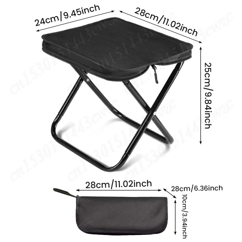 Folding Camping Chair Outdoor Chair Easy Storage Pack Lightweight Travel Chair Fishing Climbing Camping 198Lbs Load Capacity