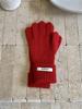 Women's Pink Wool Blend Knitted Gloves - Korean Style Cute Windproof Winter Cycling Gloves
