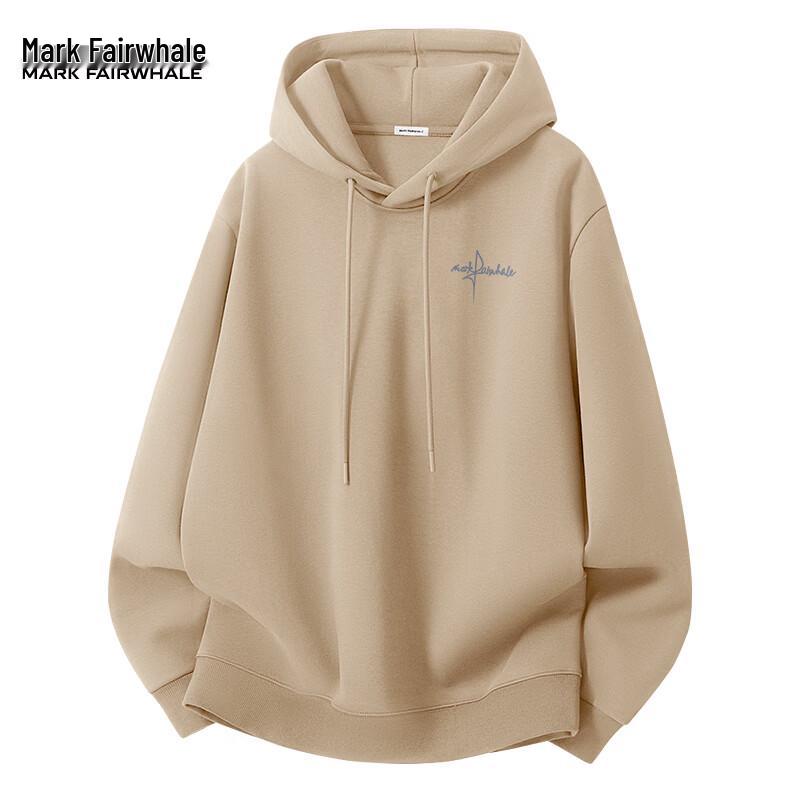 Mark Fairwhale Men's Loose-Fit American-Style Hooded Pullover Sweatshirt