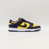 DD1391-700 Nike Dunk Low Michigan Varsity Maze Midnight Navy White (Men's)