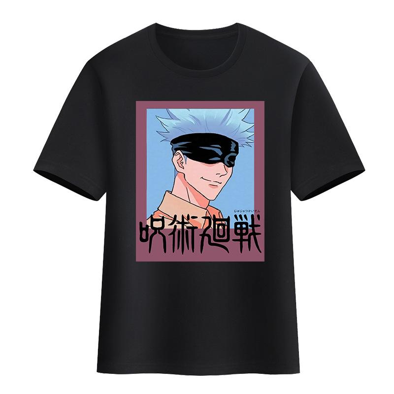 

2025 New spell back to battle T-shirt animation two yuan two Nuo knotweed Uhito dog roll spine five cotton short-sleeved T-shirt S