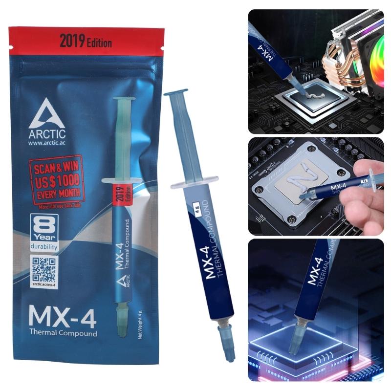 MX4 Thermal Paste Efficient Heat Conductivity Paste 4g For Universal Use In PC And Laptops MX-4
