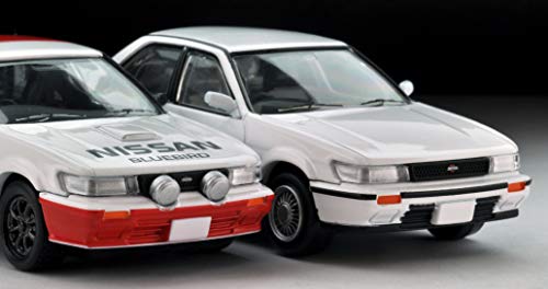 Tomica Limited Vintage Neo Maßstab 1/64 LV-N185b Nissan Bluebird SSS-R 1988 All Japan Rallye Meisterschaftsteam Calsonic Fertigmodell