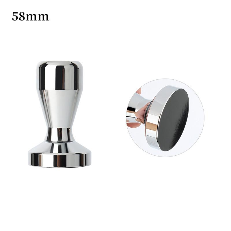 Kahve Tozu Dağıtıcı Tamper Çekiç Paslanmaz Çelik Katı Ayrılabilir Düz Espresso Kahve Kafe Aksesuarları Aletleri 51/53/58mm