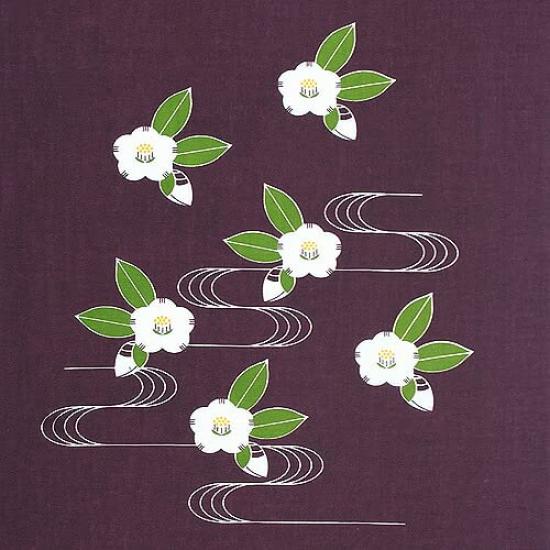 Some no Anbo Tenugui hand Cotton Tokuoka Weave Made in Japan 35cm x 100cm (Japanese towel) "Camellia Red-Purple" Hand-dyed 100%