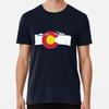 Góry Skaliste Colorado Flaga Rozmiar S do 5XL Wyprodukowano w USA Koszulka Koszulka Unisex