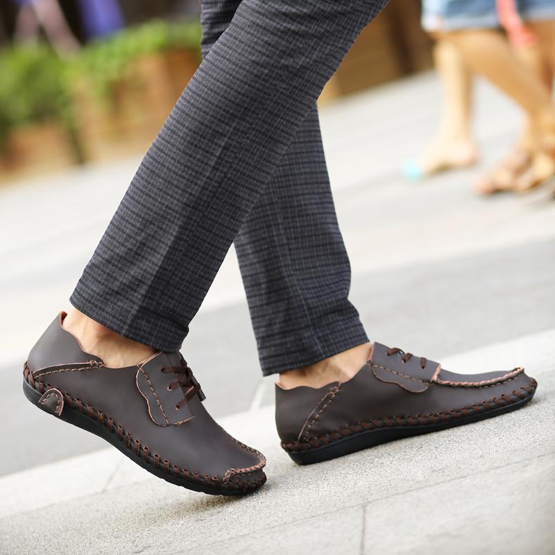 Pantofi de afaceri casual pentru bărbați Pantofi de rochie din piele naturală