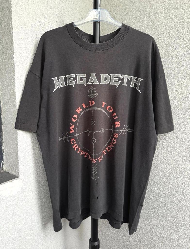 Vintage 1997 Megadeth Cryptic Writings Rock Band T-Shirt Size XL