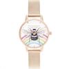 Used [New] Olivia Burton Bee Pink Gold Rainbow Watch