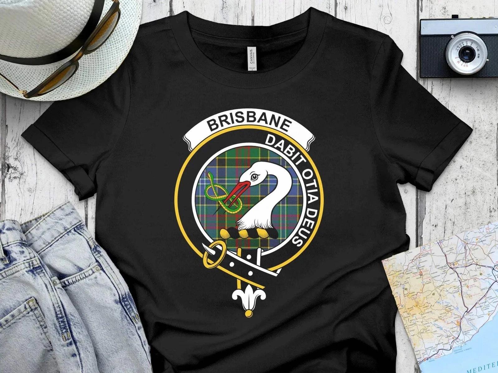 Brisbane Clan Crest Scottish Tartan T-Shirt Sweatshirt 4XL