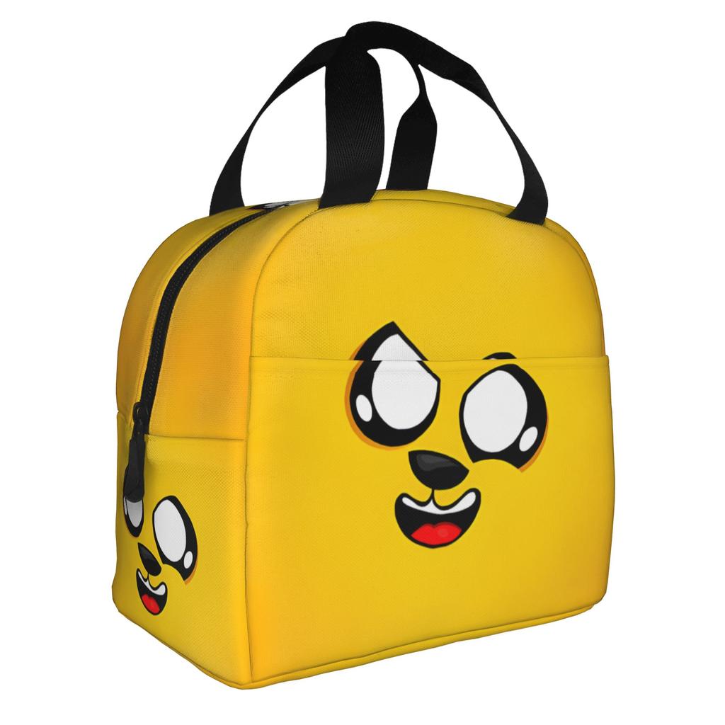 Custom M-Mikecracks Insulated Lunch Bag for Women Men Portable Cute Thermal Cooler Lunch Box School