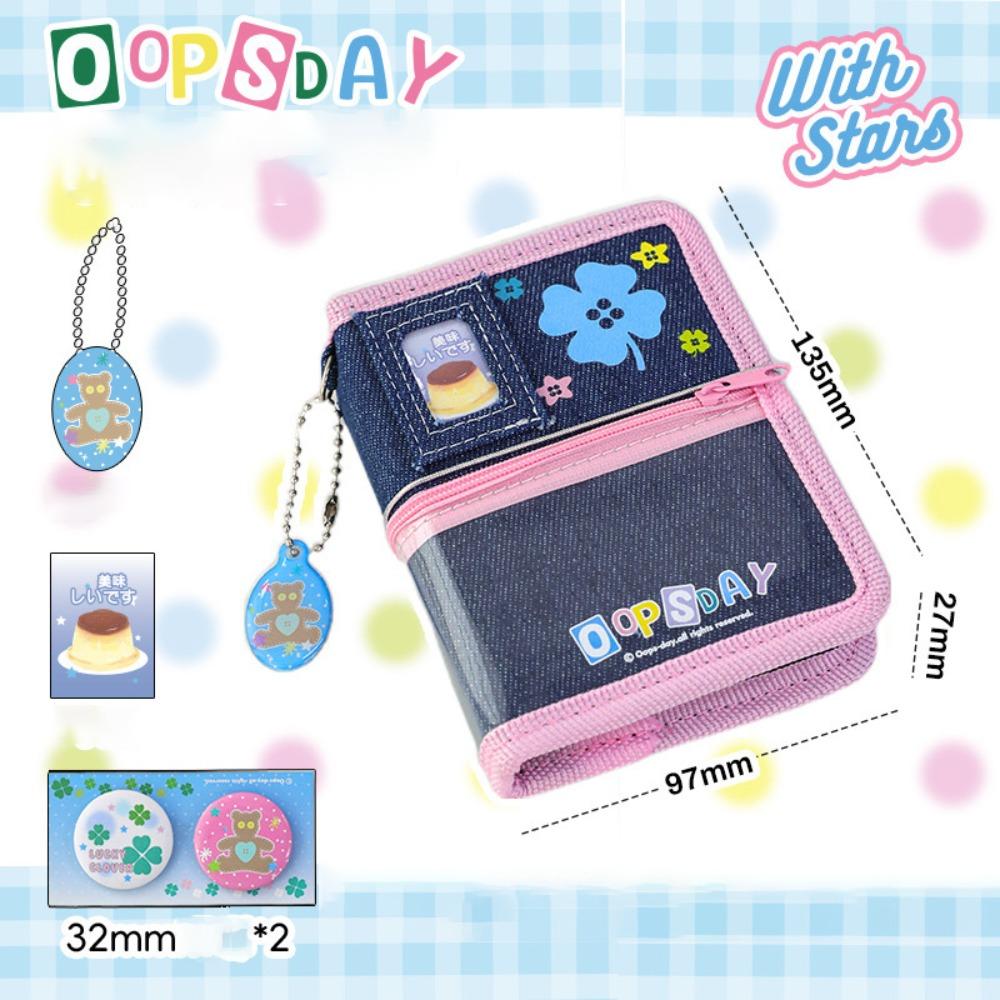 Multi-function DIY Binder Journal Book Y2K Style School Accessories Star Card Holder  Girls Gift