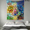 Race Mario Kart Wall Hanging Printed Fabric Blanket Decorative Tapestries for Bedroom Living Room Home Decor