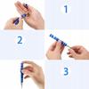 Pocket-Sized Precision Screwdriver With 8 Bits In The Shape Of An Aluminum Pen