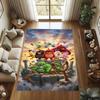 Various Styles of Angry Birds 2 Themed Printed Rugs for Soft Bedroom Floors, and Non-slip Welcome Mats for Home Laundry Rooms.