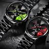 Mens creative wristwatch custom design waterproof sports 3D automotive wheel quartz S.